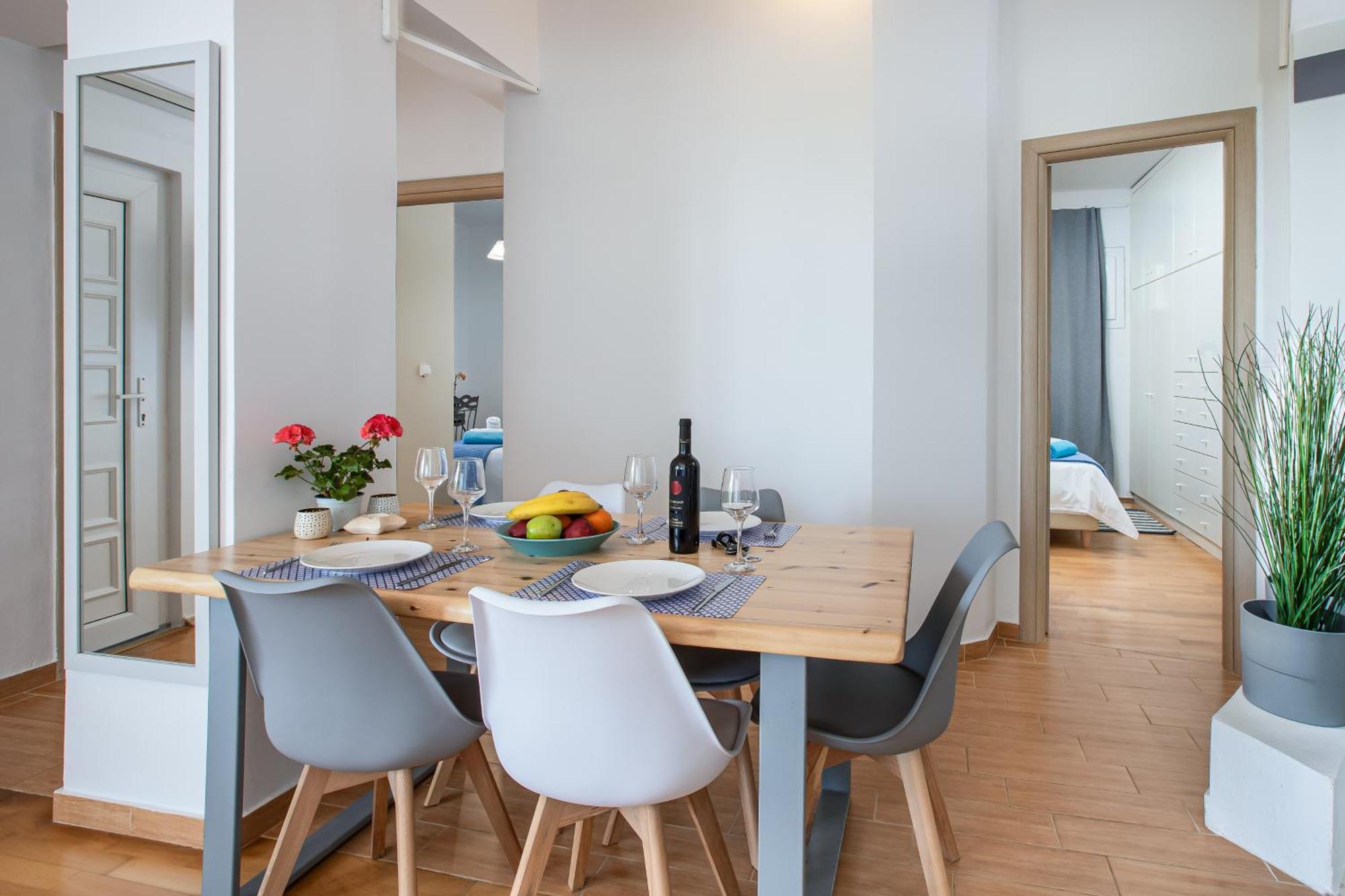 Dimitra Apartment With Private Pool And Sea View -The Ground Floor Of A Two Storey Building ダラトソ エクステリア 写真